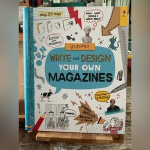 USBORNE 10 write and Design your own Magazine Hardcover, Brand New!